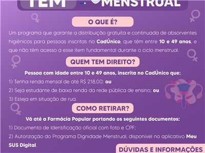 Programa Dignidade Menstrual